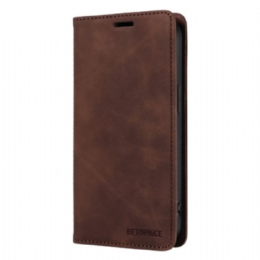 Læder Cover Realme 14 Pro 5g Klassisk Ruskind Rfid