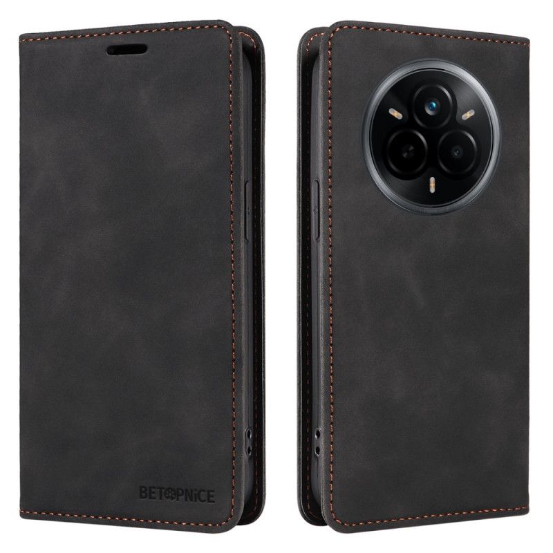 Læder Cover Realme 14 Pro 5g Klassisk Ruskind Rfid