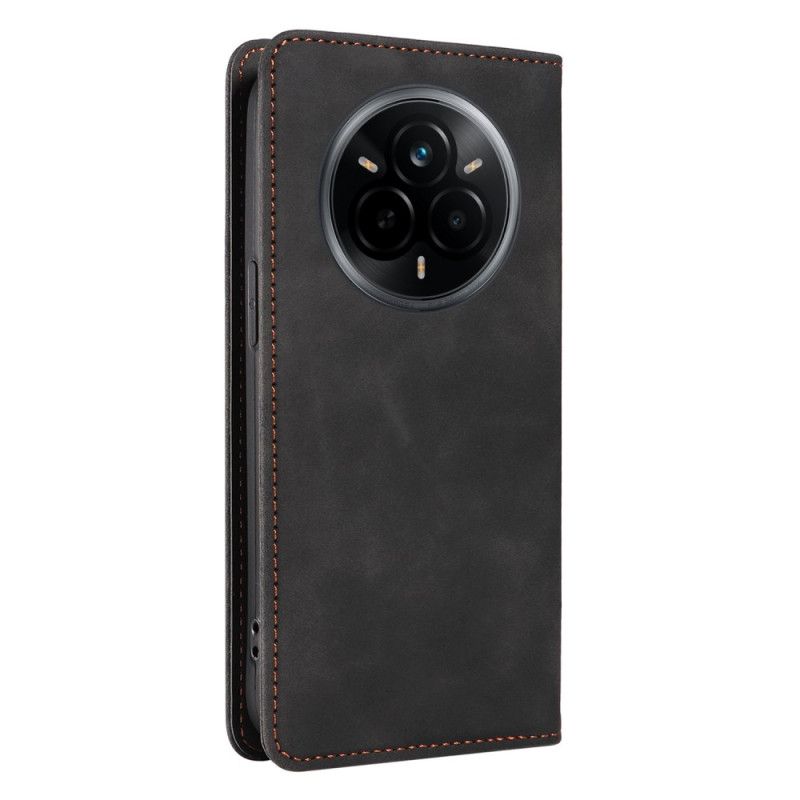 Læder Cover Realme 14 Pro 5g Klassisk Ruskind Rfid