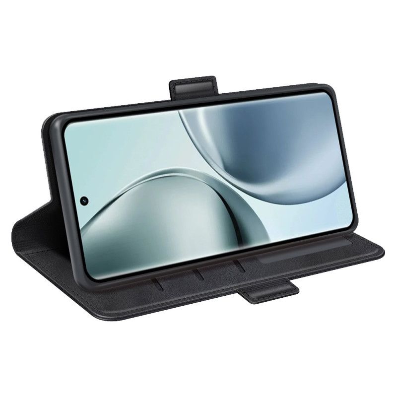 Læder Cover Realme 14 Pro 5g Telefon Etui Dobbelt Lås