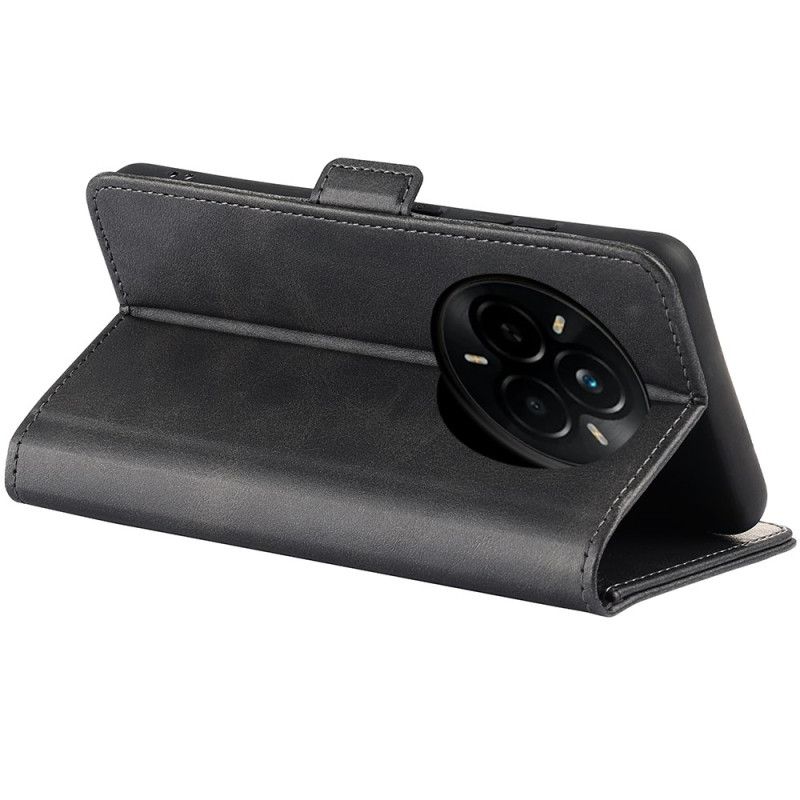 Læder Cover Realme 14 Pro 5g Telefon Etui Dobbelt Lås