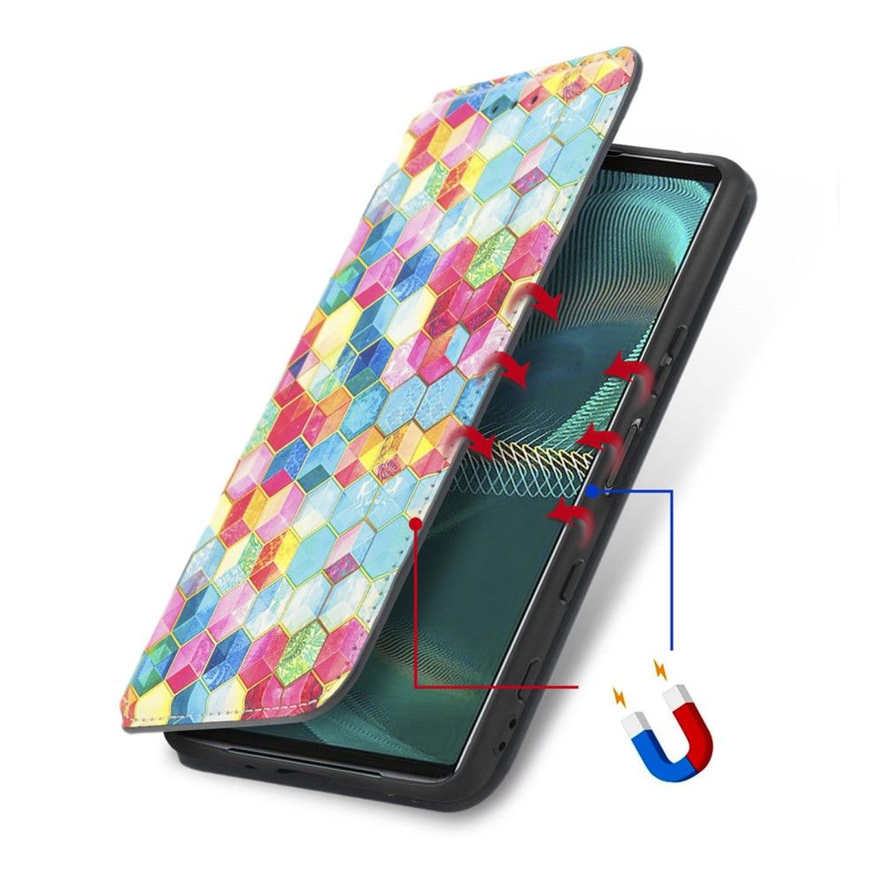 Læder Cover Sony Xperia 5 III 3d Terning