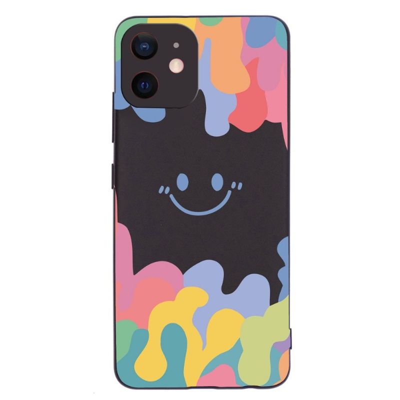 Cover iPhone 12 / 12 Pro Smilende Silikonestænk