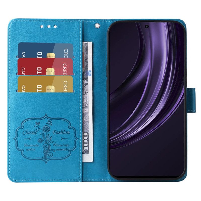 Flip Cover Oppo Reno 13 Pro 5g Blomsterbilleder