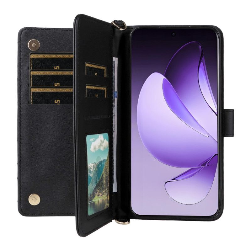 Flip Cover Oppo Reno 13 Pro 5g Retro-design Skulderrem