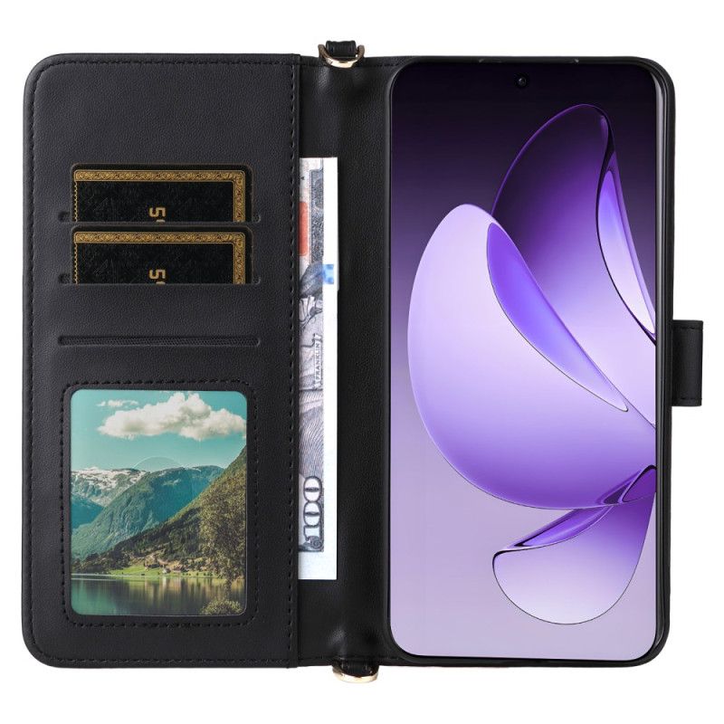 Flip Cover Oppo Reno 13 Pro 5g Retro-design Skulderrem