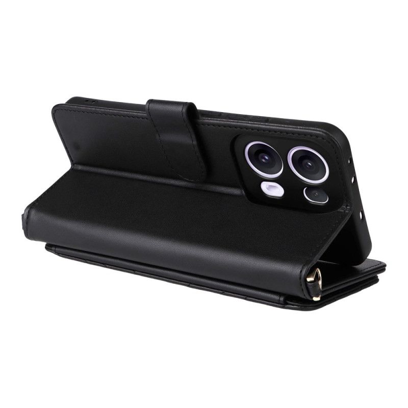 Flip Cover Oppo Reno 13 Pro 5g Retro-design Skulderrem