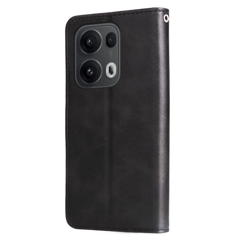 Læder Cover Oppo Reno 13 Pro 5g Lynlåspung