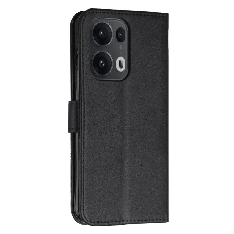 Læder Cover Oppo Reno 13 Pro 5g Telefon Etui Designlinjer