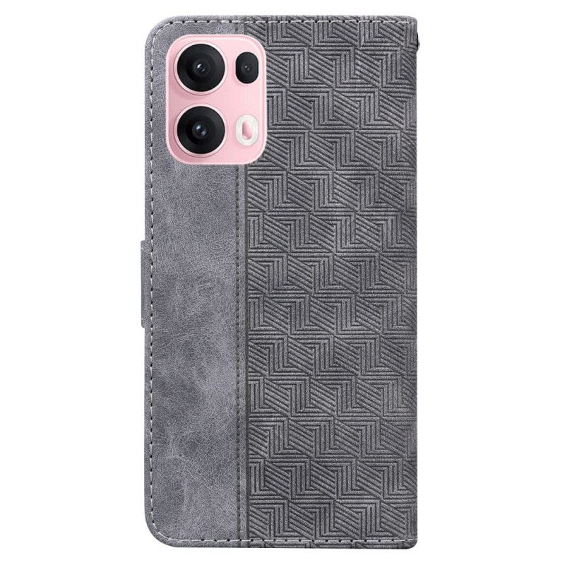 Læder Cover Oppo Reno 13 Pro 5g Vævet Mønster
