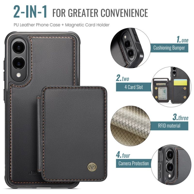 Cover Samsung Galaxy S25 5g Edge Aftagelig Jeehood Magnetisk Kortholder