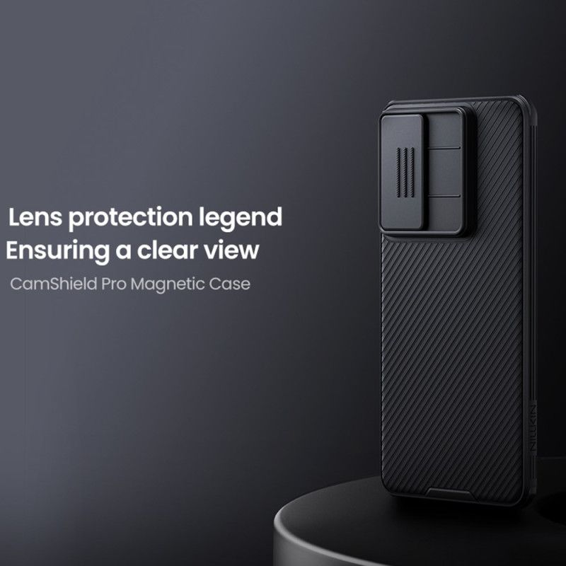 Cover Samsung Galaxy S25 5g Edge Camshield Pro Med Glidende Kameradæksel Nillkin