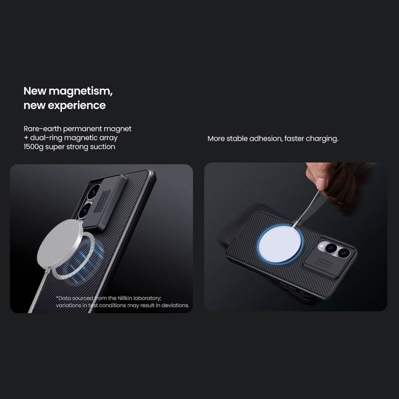 Cover Samsung Galaxy S25 5g Edge Camshield Pro Med Glidende Kameradæksel Nillkin