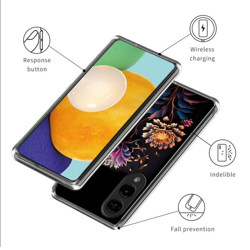 Cover Samsung Galaxy S25 5g Edge Farverige Blomster