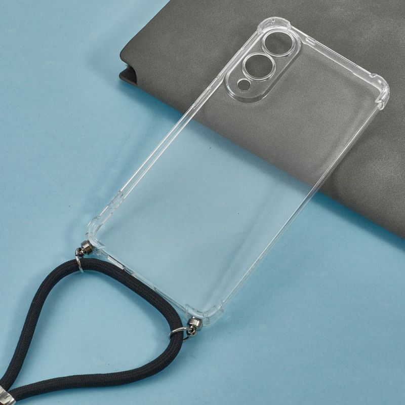 Cover Samsung Galaxy S25 5g Edge Gennemsigtig Lanyard