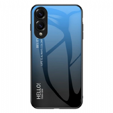 Cover Samsung Galaxy S25 5g Edge Hærdet Glas Hello