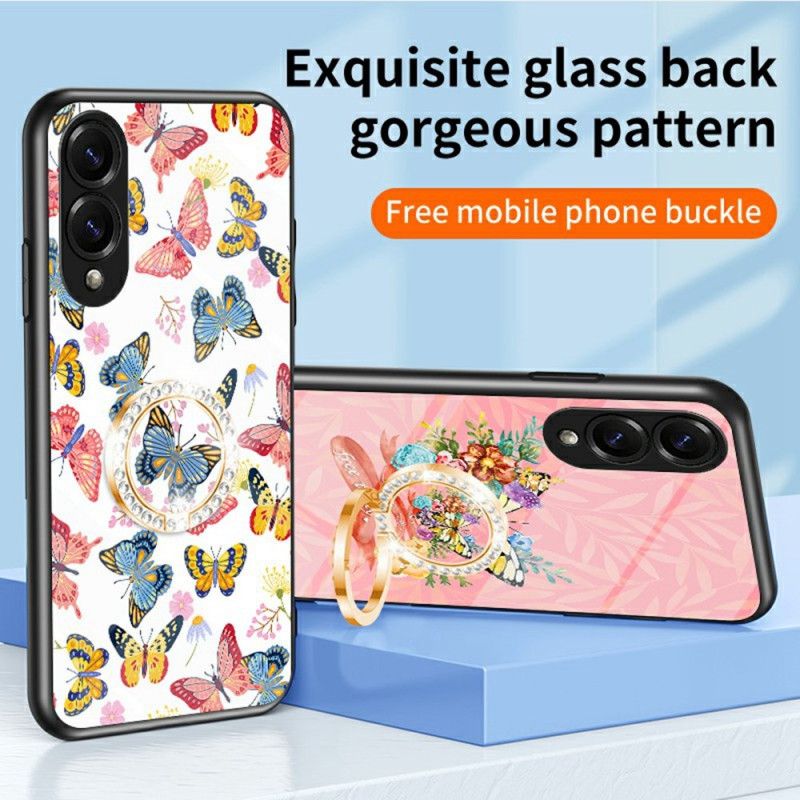 Cover Samsung Galaxy S25 5g Edge Hærdet Glas Sommerfuglecover