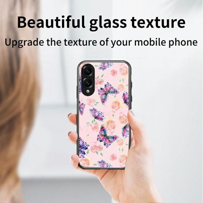 Cover Samsung Galaxy S25 5g Edge Hærdet Glas Sommerfuglecover