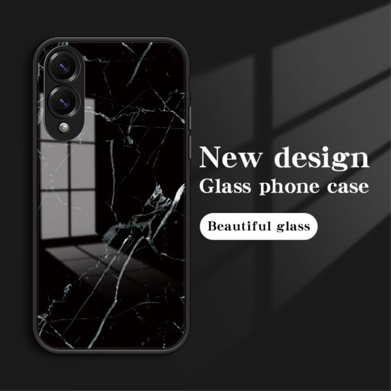 Cover Samsung Galaxy S25 5g Edge Hærdet Marmorglas