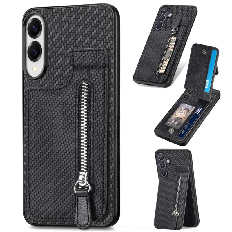 Cover Samsung Galaxy S25 5g Edge Kortholder Og Møntpung I Kulfiber