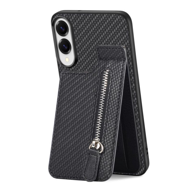 Cover Samsung Galaxy S25 5g Edge Kortholder Og Møntpung I Kulfiber