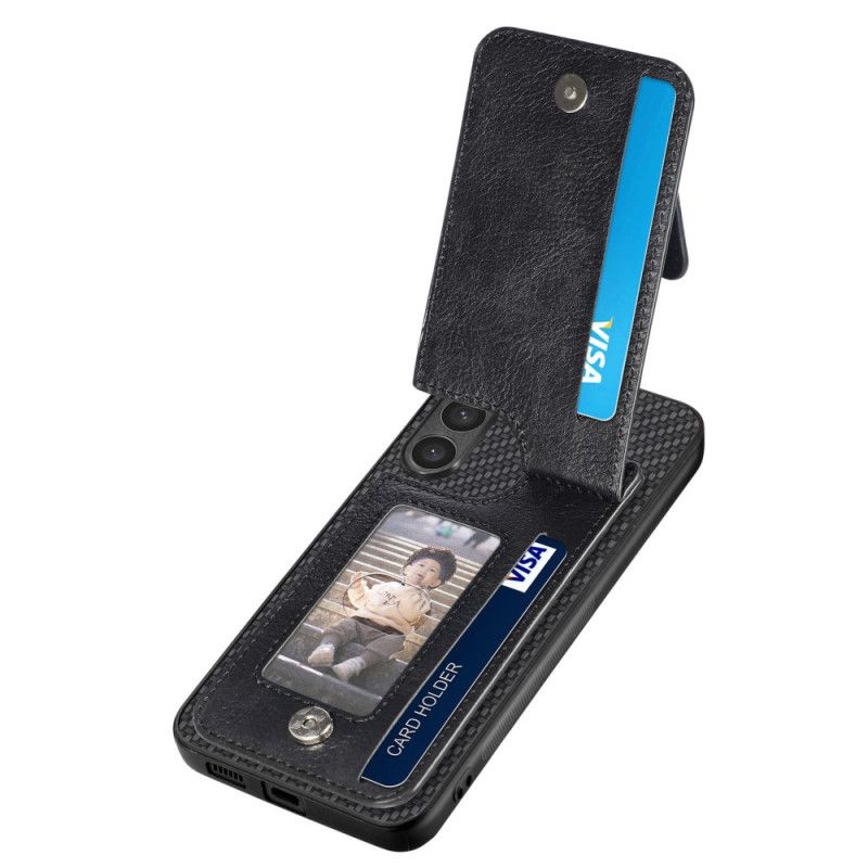 Cover Samsung Galaxy S25 5g Edge Kortholder Og Møntpung I Kulfiber