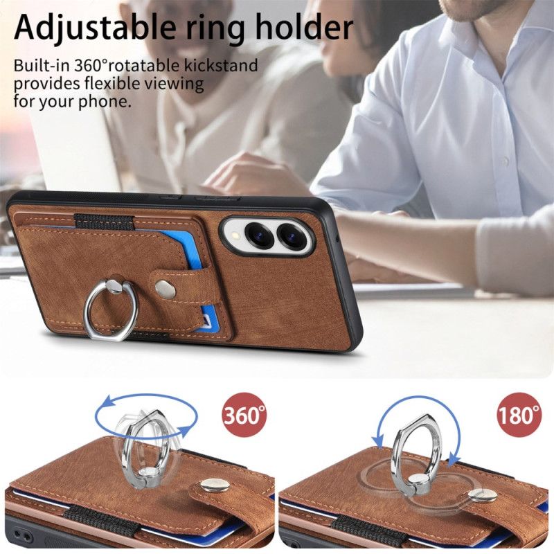 Cover Samsung Galaxy S25 5g Edge Kortholder Og Ringholder