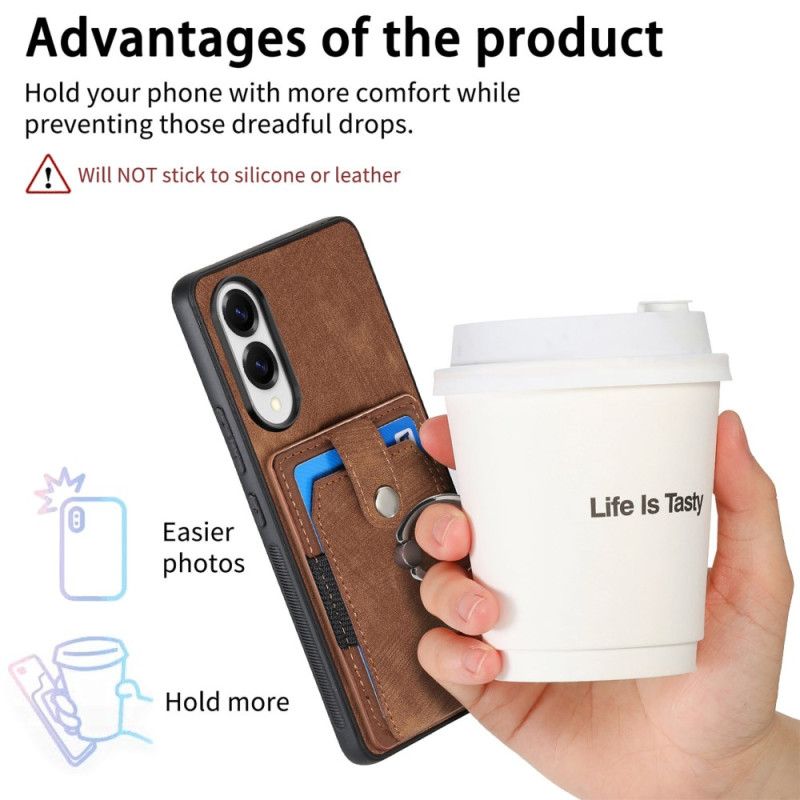 Cover Samsung Galaxy S25 5g Edge Kortholder Og Ringholder