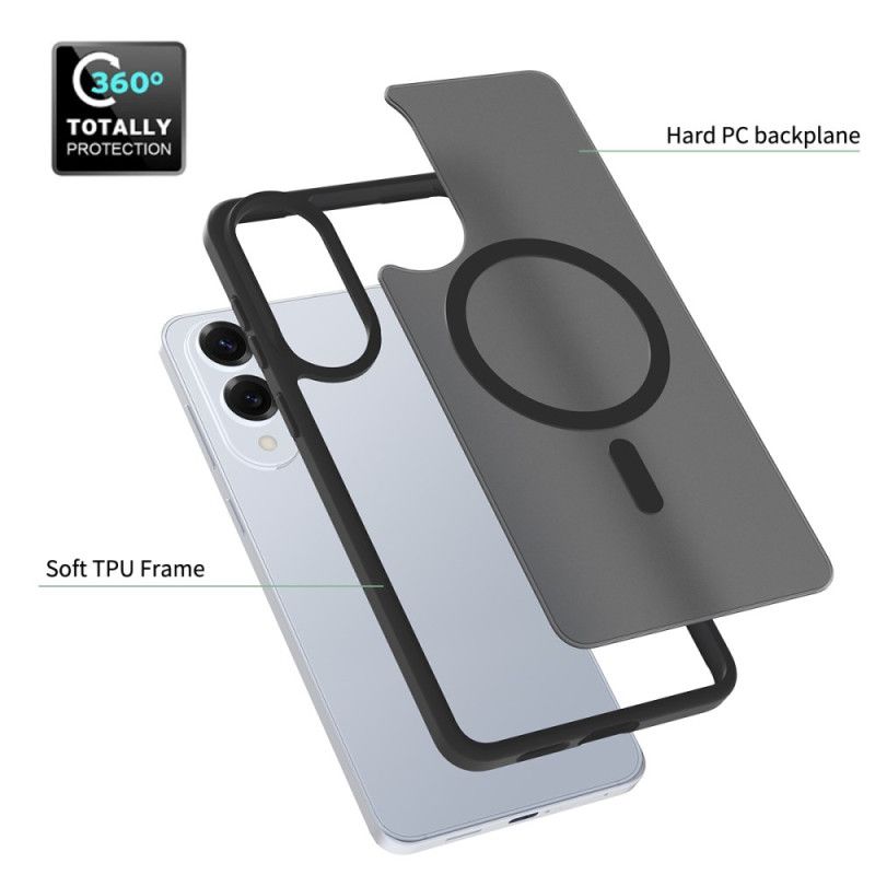 Cover Samsung Galaxy S25 5g Edge Magsafe Kompatibel Med Glat Tekstur