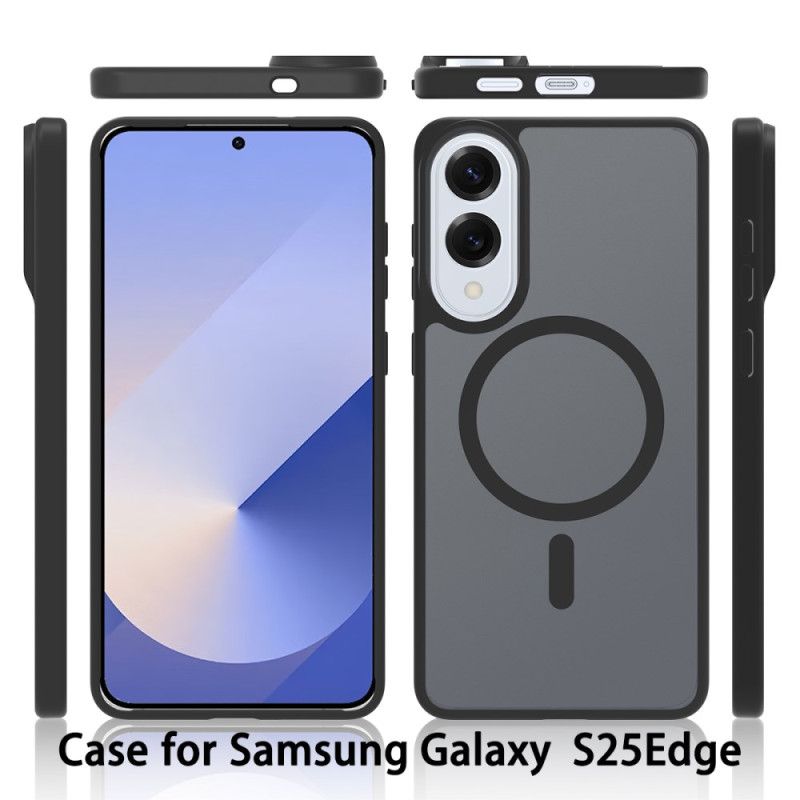 Cover Samsung Galaxy S25 5g Edge Magsafe Kompatibel Med Glat Tekstur