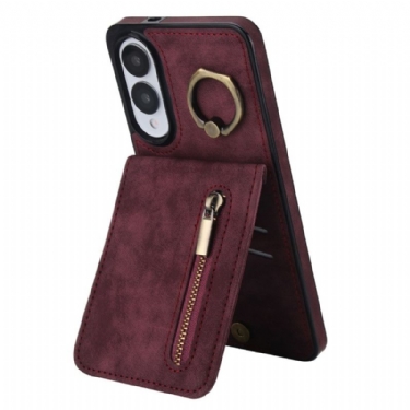 Cover Samsung Galaxy S25 5g Edge Pung Med Lynlås Og Rfid-teknologi