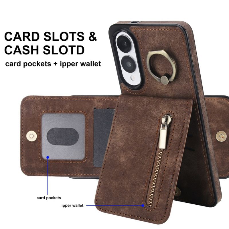 Cover Samsung Galaxy S25 5g Edge Pung Med Lynlås Og Rfid-teknologi