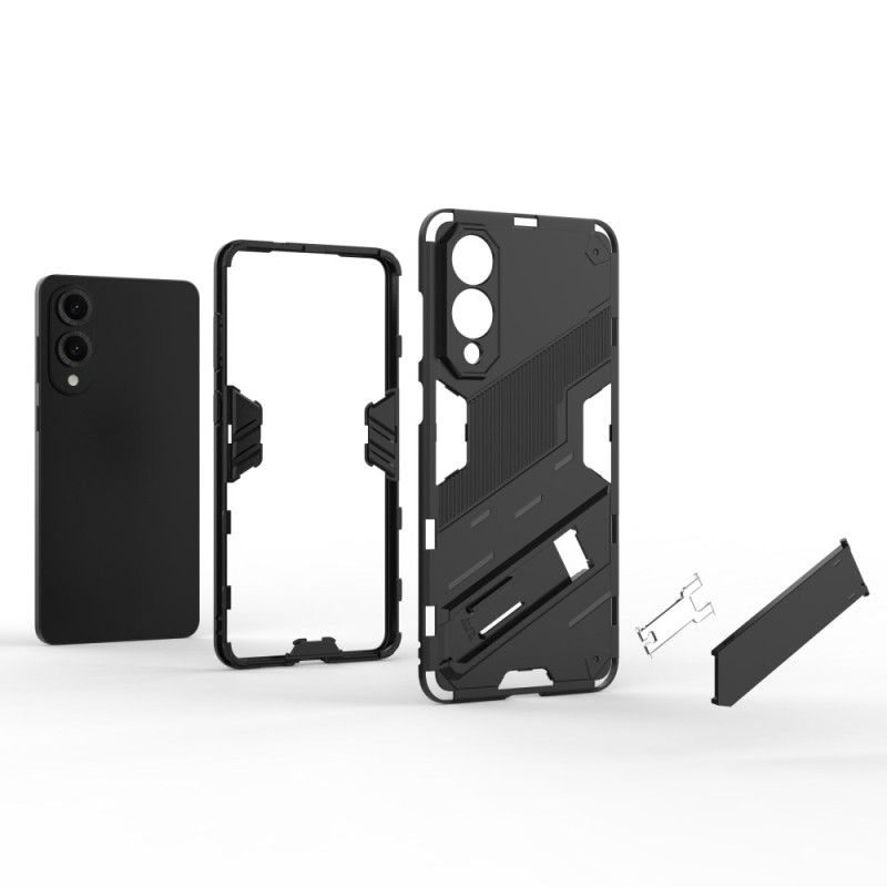Cover Samsung Galaxy S25 5g Edge Telefon Etui Aftagelig Håndfri Stativ Med To Positioner