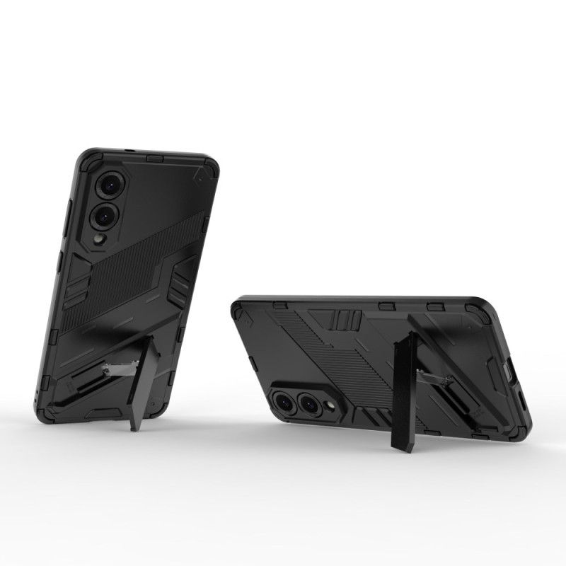 Cover Samsung Galaxy S25 5g Edge Telefon Etui Aftagelig Håndfri Stativ Med To Positioner