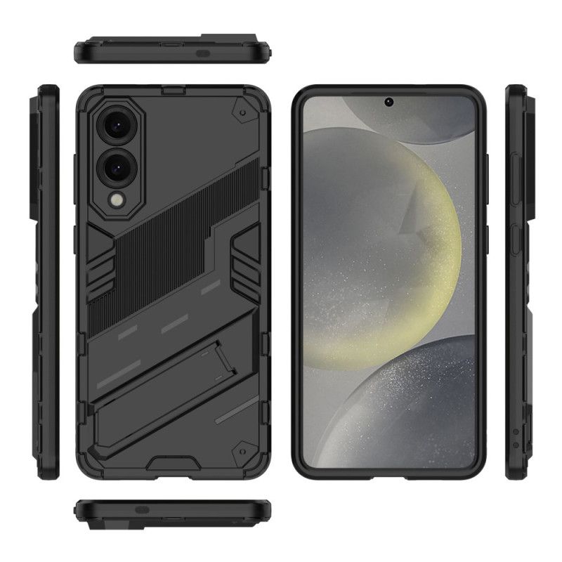 Cover Samsung Galaxy S25 5g Edge Telefon Etui Aftagelig Håndfri Stativ Med To Positioner