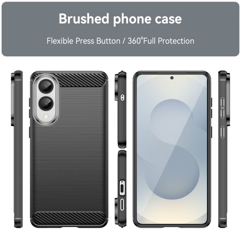 Cover Samsung Galaxy S25 5g Edge Telefon Etui Børstet Kulfiber