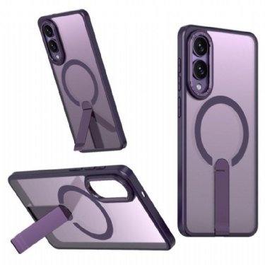 Cover Samsung Galaxy S25 5g Edge Telefon Etui Kompatibel Magsafe Med Integreret Stativ