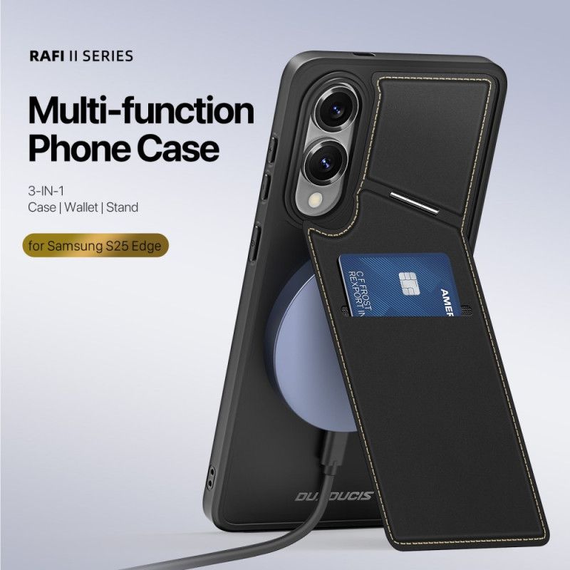 Cover Samsung Galaxy S25 5g Edge Telefon Etui Magnetisk Med Kortholder