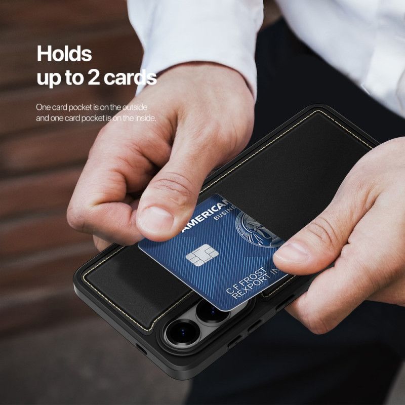 Cover Samsung Galaxy S25 5g Edge Telefon Etui Magnetisk Med Kortholder