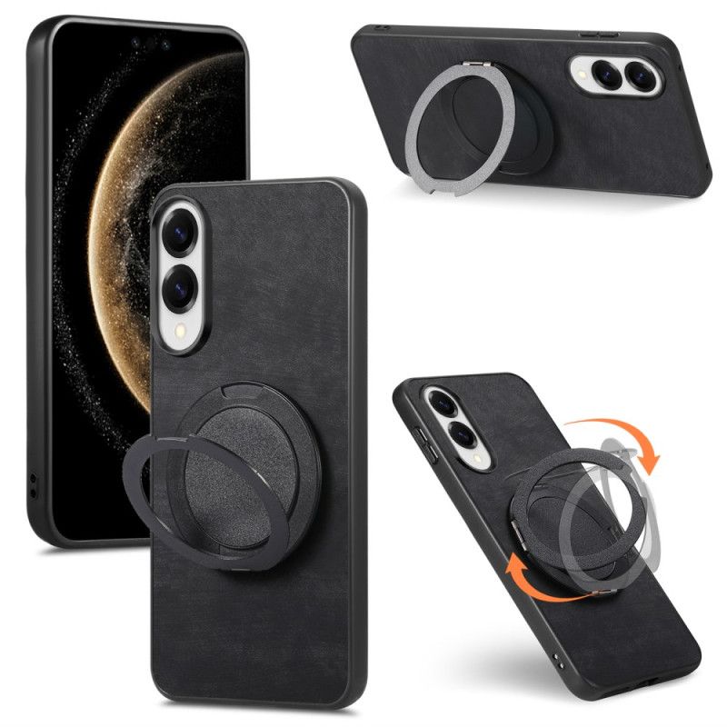 Cover Samsung Galaxy S25 5g Edge Telefon Etui Ruskindseffekt Med Roterende Stativ
