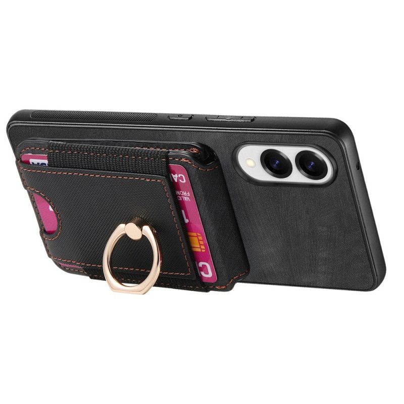 Cover Til Samsung Galaxy S25 5g Edge Aftagelig Kortholder Og Stativ