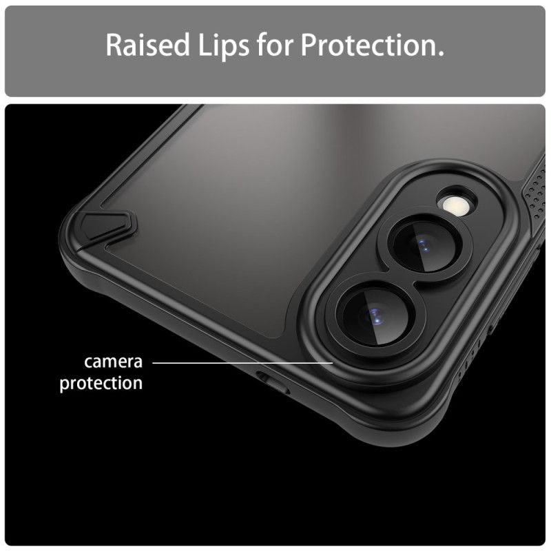 Cover Til Samsung Galaxy S25 5g Edge Børstet Gennemsigtig