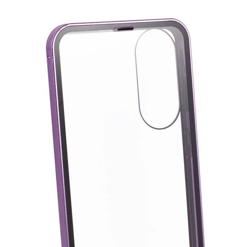 Cover Til Samsung Galaxy S25 5g Edge Hærdet Glas Og Magnetisk Ramme