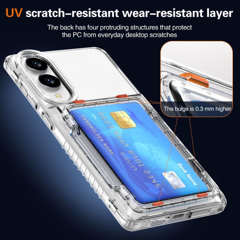 Cover Til Samsung Galaxy S25 5g Edge Klar Og Kortholder