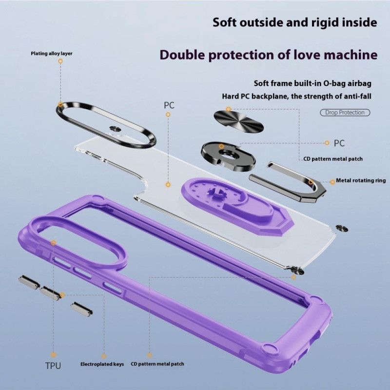 Cover Til Samsung Galaxy S25 5g Edge Robust Med Håndfri Stativ