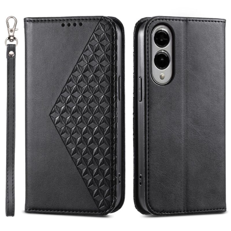 Flip Cover Samsung Galaxy S25 5g Edge Diamantmønsterrem