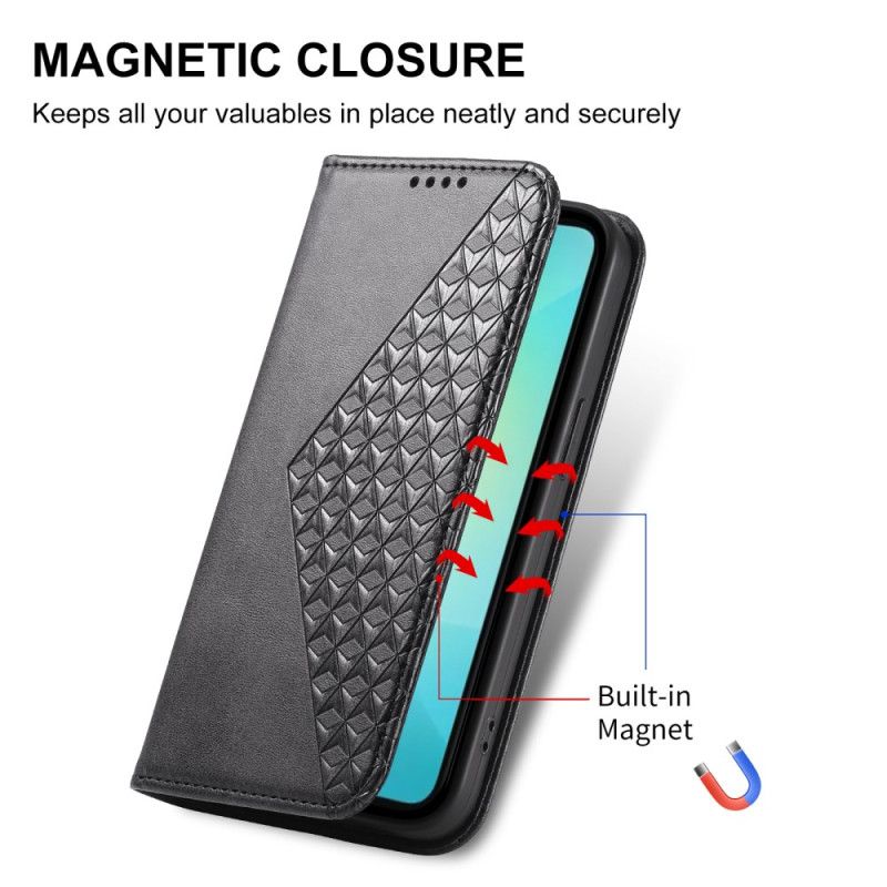 Flip Cover Samsung Galaxy S25 5g Edge Diamantmønsterrem