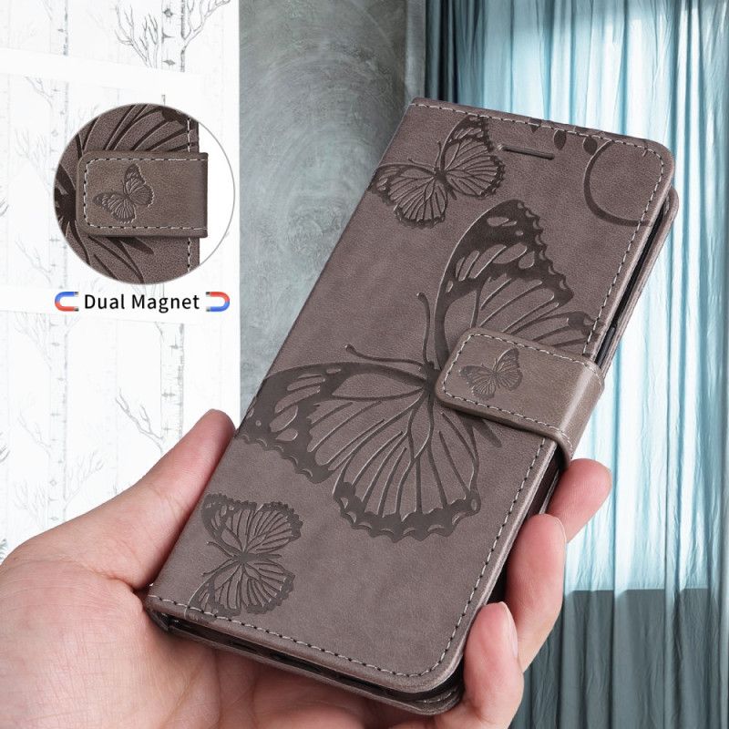 Flip Cover Samsung Galaxy S25 5g Edge Kæmpe Sommerfuglemønster