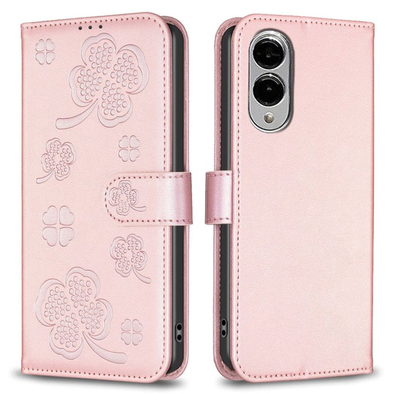 Flip Cover Samsung Galaxy S25 5g Edge Kløvermønster