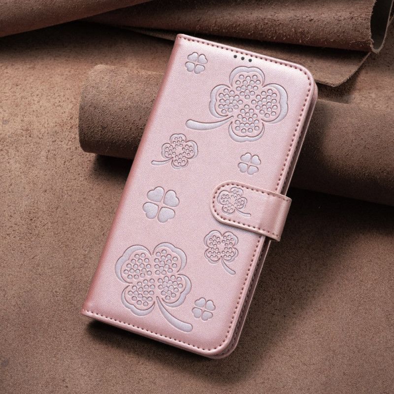 Flip Cover Samsung Galaxy S25 5g Edge Kløvermønster
